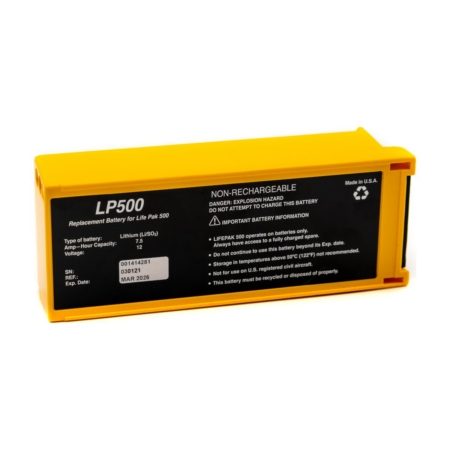 Bateria compatível não recarregável Medtronic Physio-Control Lifepak 500 3005380-026, 11141-000013, 3208231-000, 11141-000147 e 3200390
